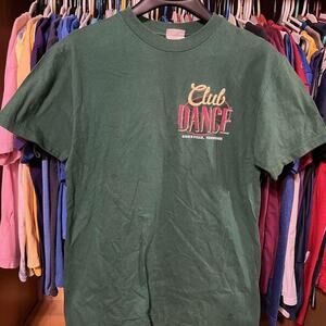 Hanes club dance green Tee